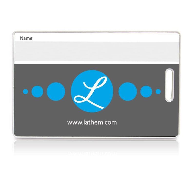 Tarjetas RFID Lathem 15 unidades impermeables blancas