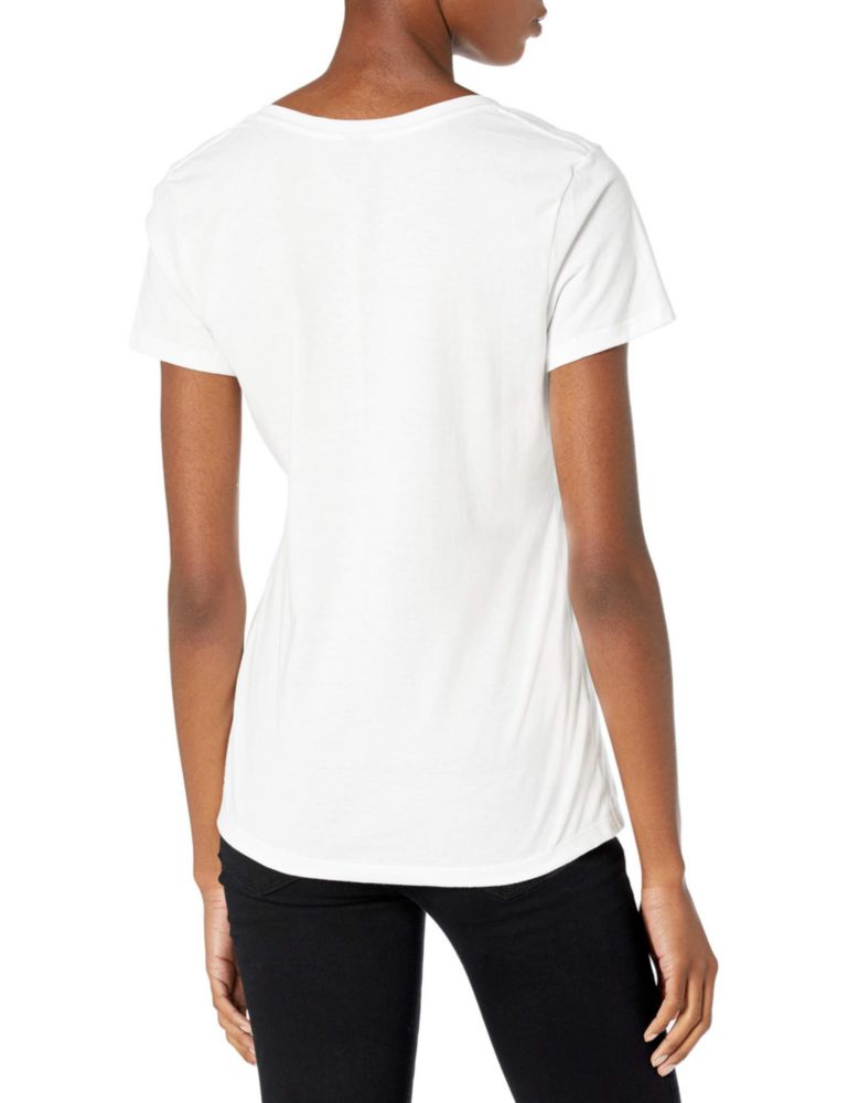 Camiseta Hanes de Cuello en V 2 unidades Mediana Blanca de Algodón