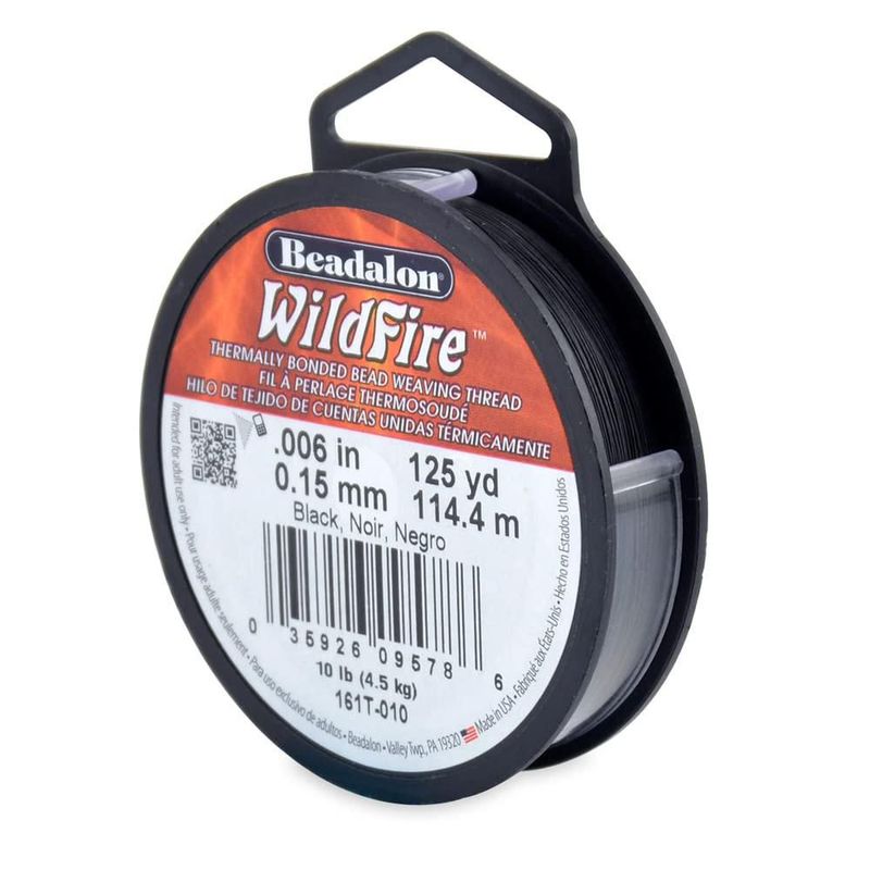 Hilo de cuentas Beadalon 114 m negro 015 mm 125 yd