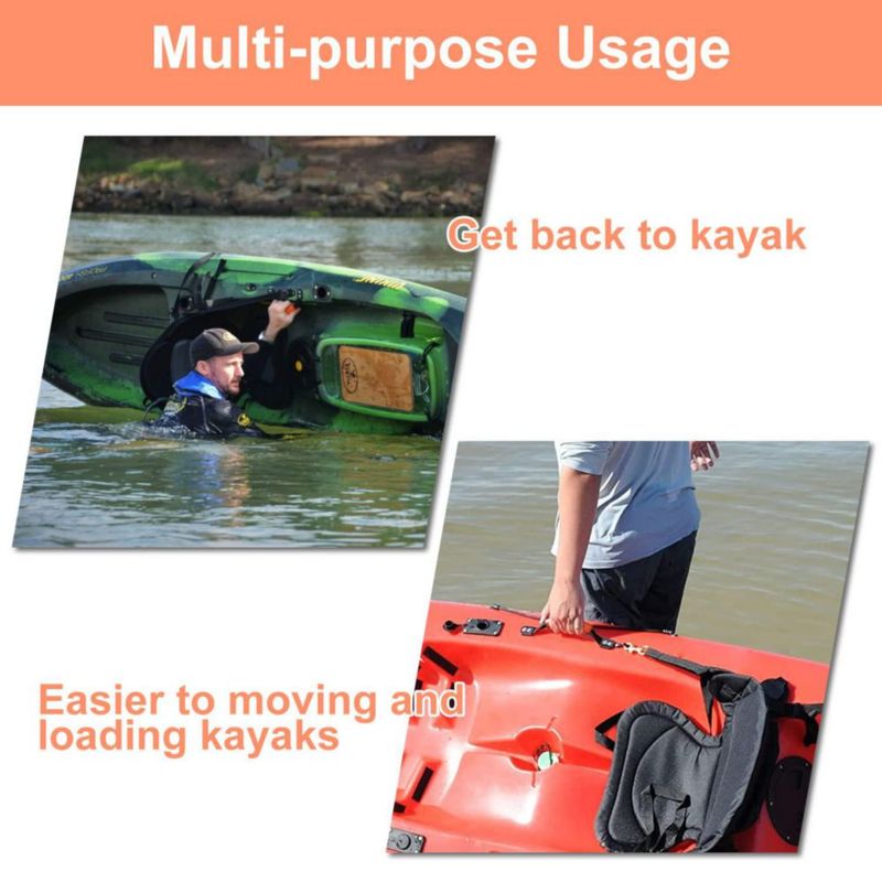 Asa de transporte para kayak HLOGREE paquete de 4 con remaches y tornillos