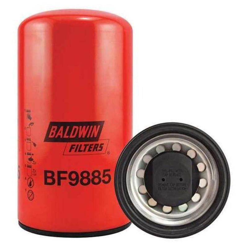 Filtro de combustible tipo spin‑on Baldwin 8‑27/32×4‑23/32×8‑27/32 pulgadas