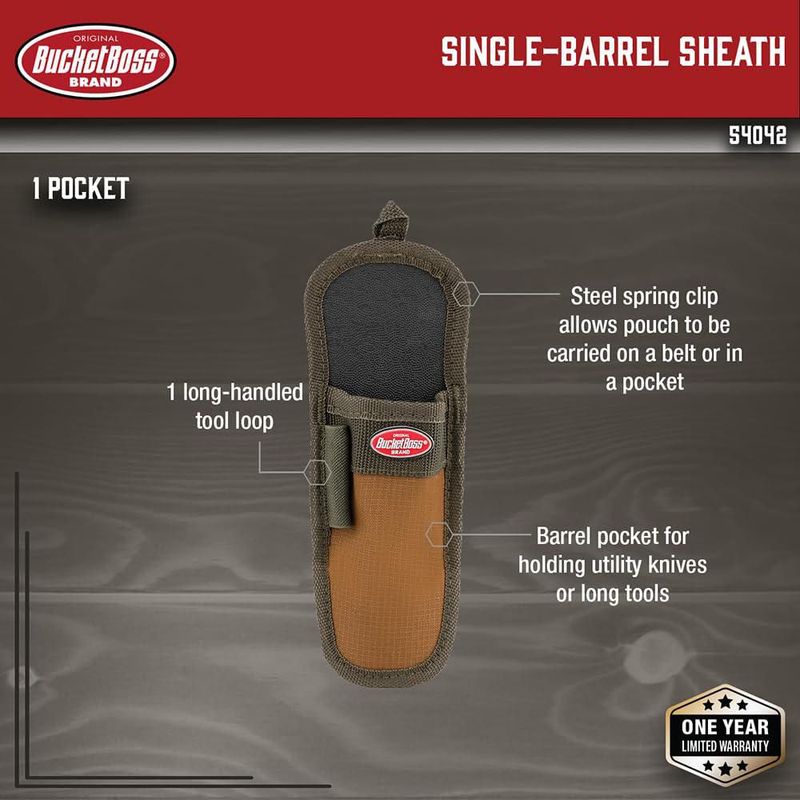 Funda utilitaria Bucket Boss 54042 marrón