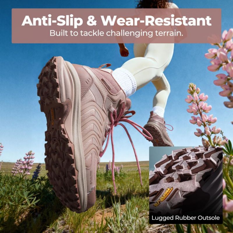 Botas de senderismo NORTIV 8 255 cm impermeables rosa claro