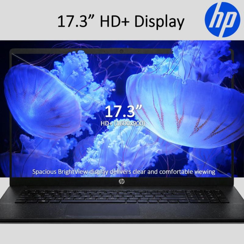 Laptop HP 17.3" i7-1255U 8GB 256GB SSD + 500GB externo