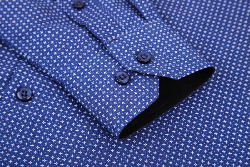 Camisa Alex Vando Blue879 XL estampada con botones