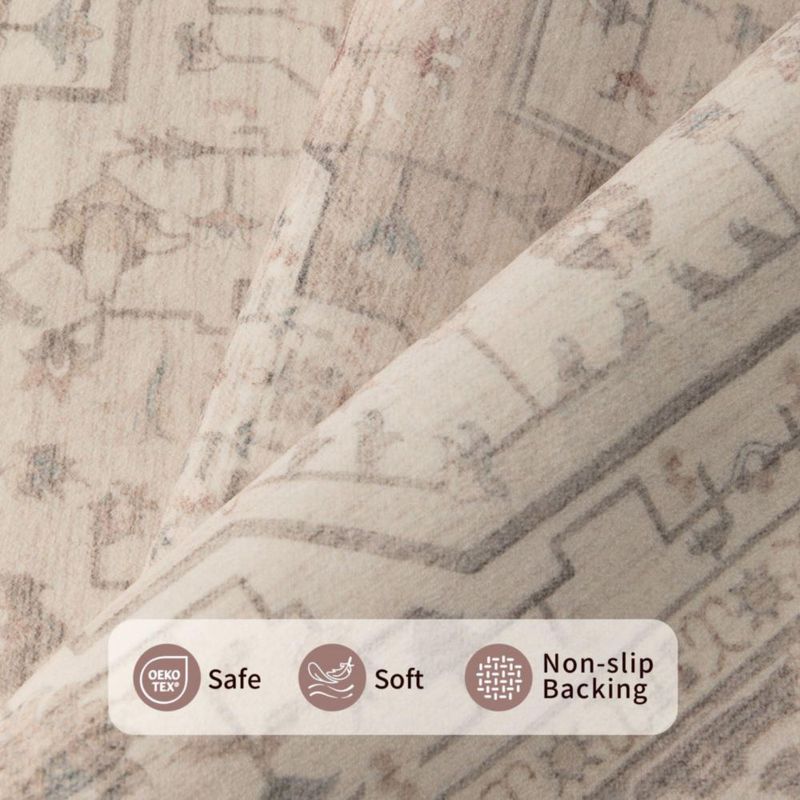 Alfombra Rugxara 122x183 cm Rosa Boho Lavable