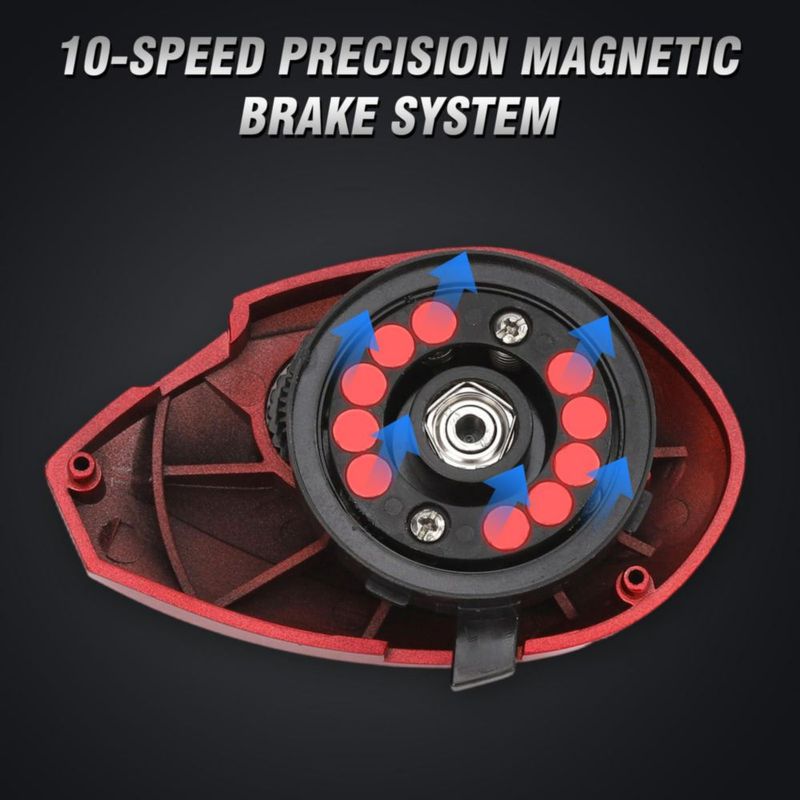 Carrete Baitcaster FEIERNOU 6.4:1 8+1 Rodamientos 33 lb