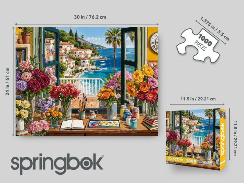 Rompecabezas Springbok 1000 piezas Mediterráneo