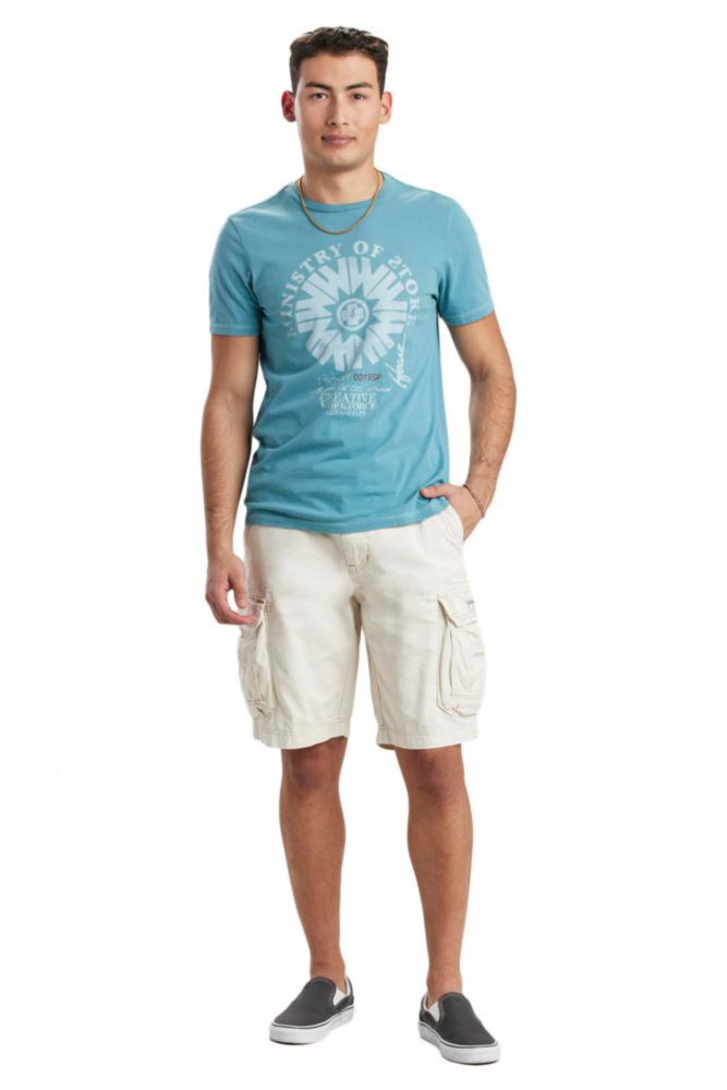 Shorts Cargo UNIONBAY 34 US Stone con Cinturón