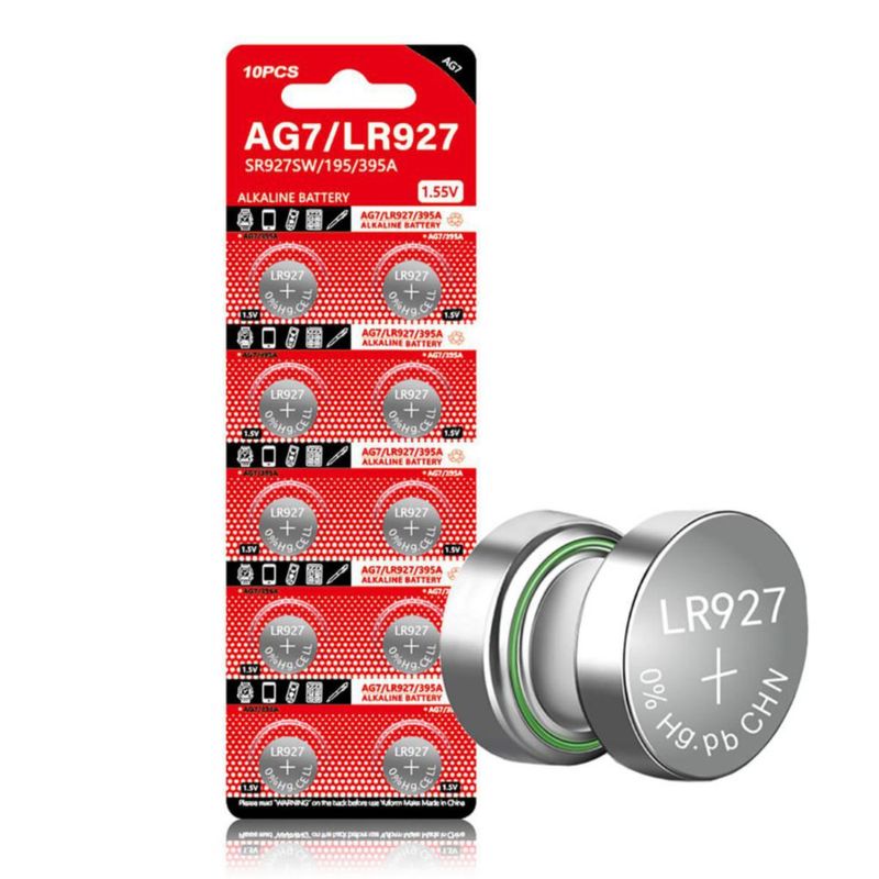 Batería de botón Cotchear AG7 395A LR927 10 uds/paquete