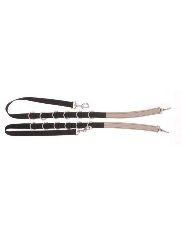 Riendas laterales Tough 1 120 cm ajustables de nylon negro