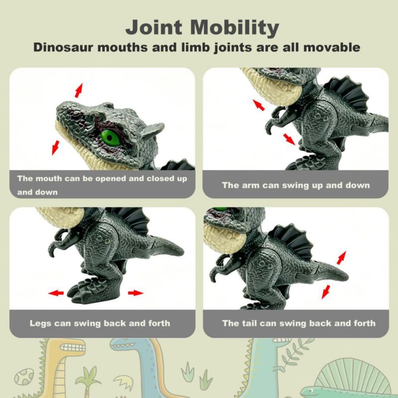 Marioneta Winbar Dinosaurios Mordedores - Pack de 6 Juguetes de Dedo