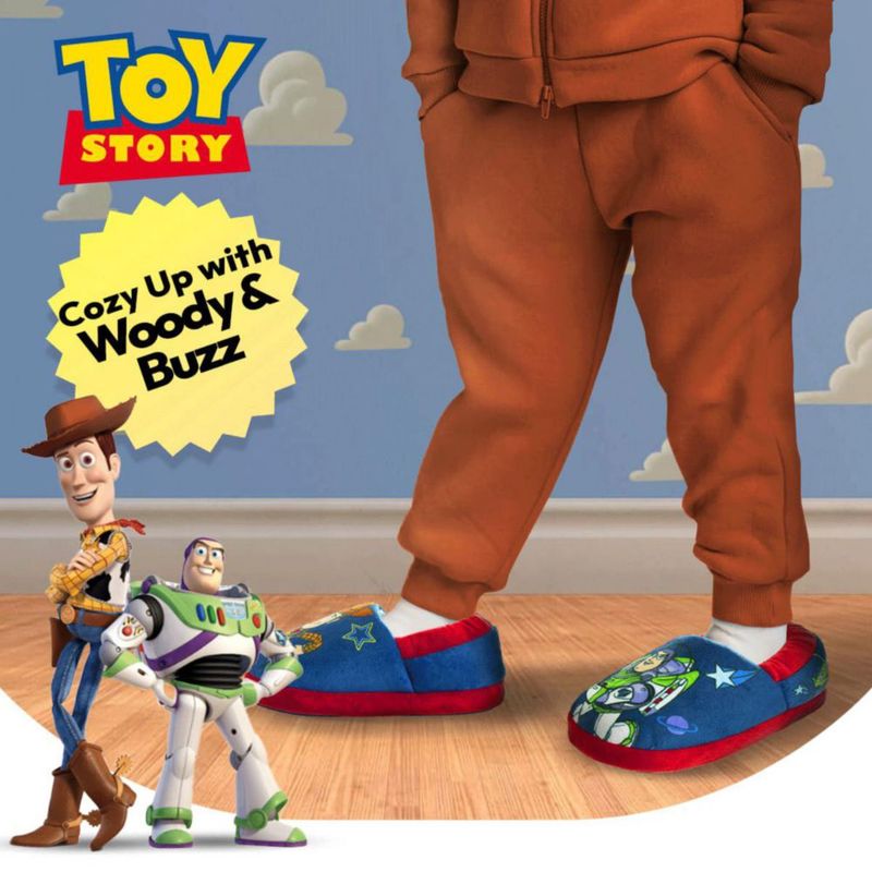 Pantufla Disney Toy Story Talla 7-8 Niños Azul Marino/Rojo