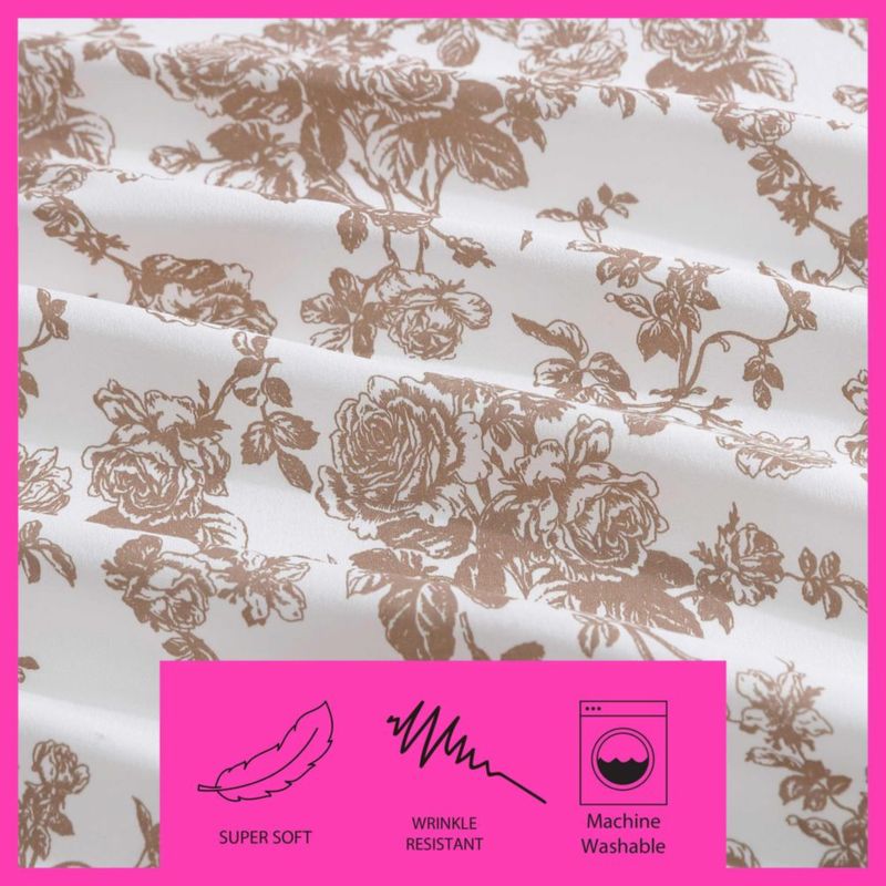 Juego de sábanas King Betsey Johnson con bolsillos profundos