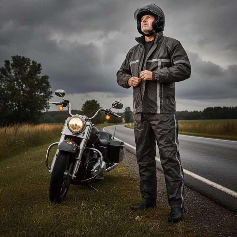 Traje de Lluvia Milwaukee Leather MPM9510 L Resistente al Agua