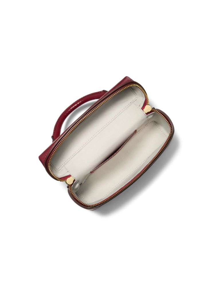 Bolso Michael Kors Jana Cuero Envejecido Rojo Intenso