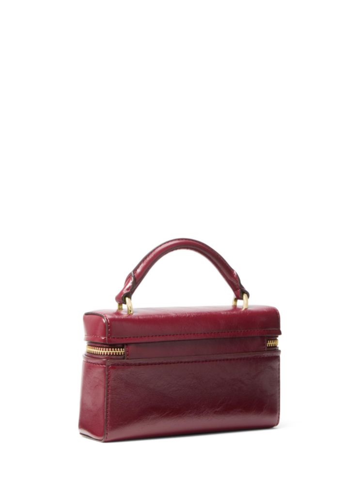 Bolso Michael Kors Jana Cuero Envejecido Rojo Intenso