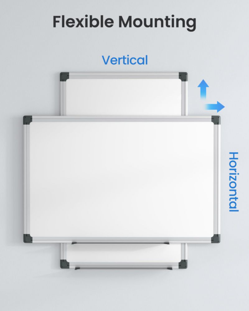 Pizarra Blanca Magnética VUSIGN 46x30 cm Kit Borrador+Marcadores+Pinzas