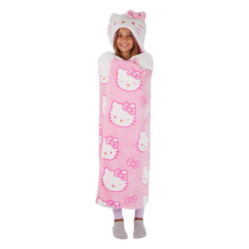 Manta Franco Hello Kitty 127 cm x 102 cm Rosa de Peluche
