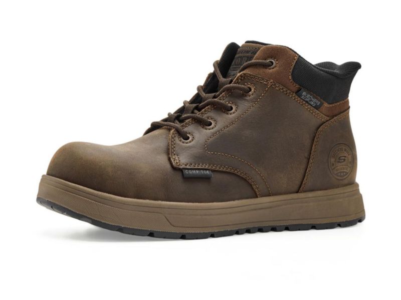 Zapatos de Seguridad Skechers con Punta Compuesta y Entrada Deslizante