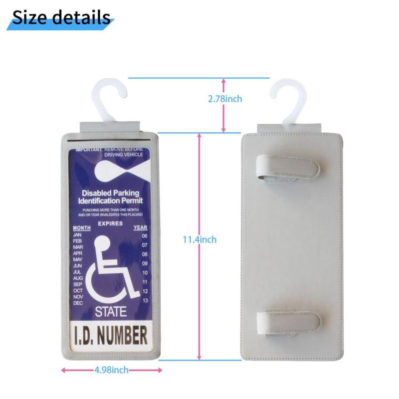 Soporte para Placa Yuoyar 27 cm Gris Accesorio para Auto