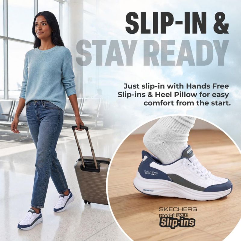 Zapatos Skechers Cozy FIT Slip-INS 9.5W