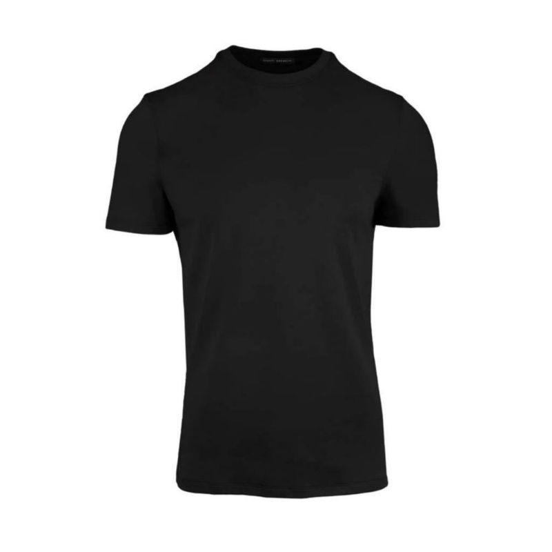 Camiseta Robert Barakett negra de cuello redondo talla grande