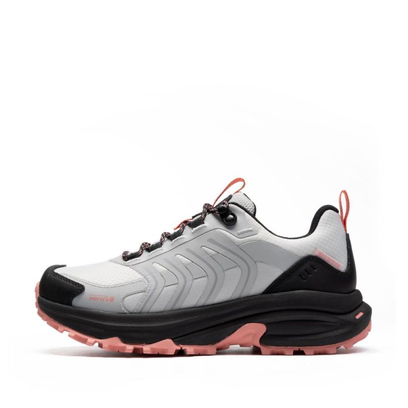 Zapatos de senderismo NORTIV 8 para mujer impermeables gris rosado