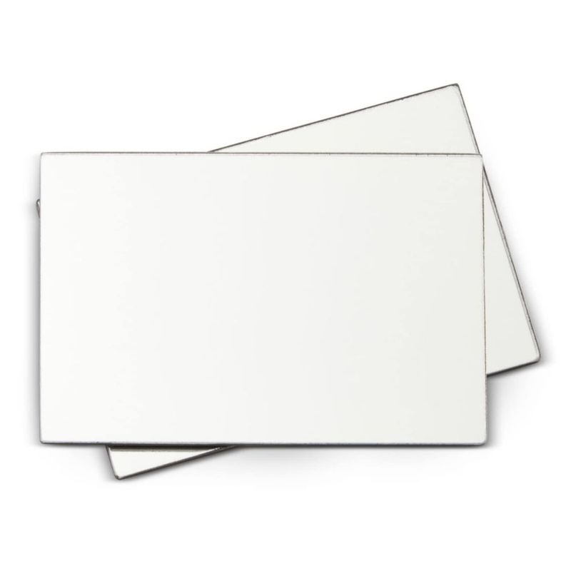 Espejo para Taquilla Juvale 15x10 cm Plata – Pack de 2