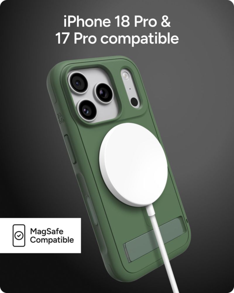 Funda ZAGG Sedona para iPhone 18/17 Pro – Verde