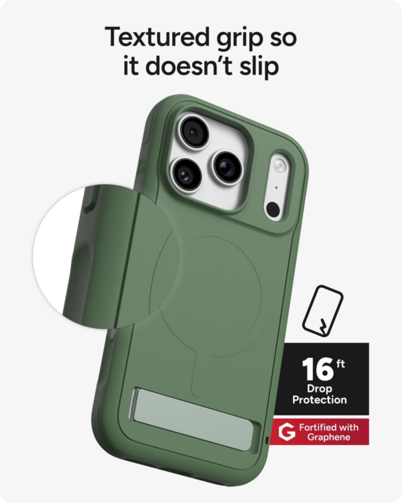 Funda ZAGG Sedona para iPhone 18/17 Pro – Verde