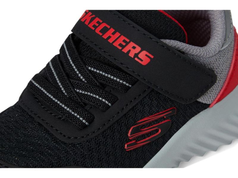 Zapatilla infantil Skechers Kids talla 10 negro/rojo