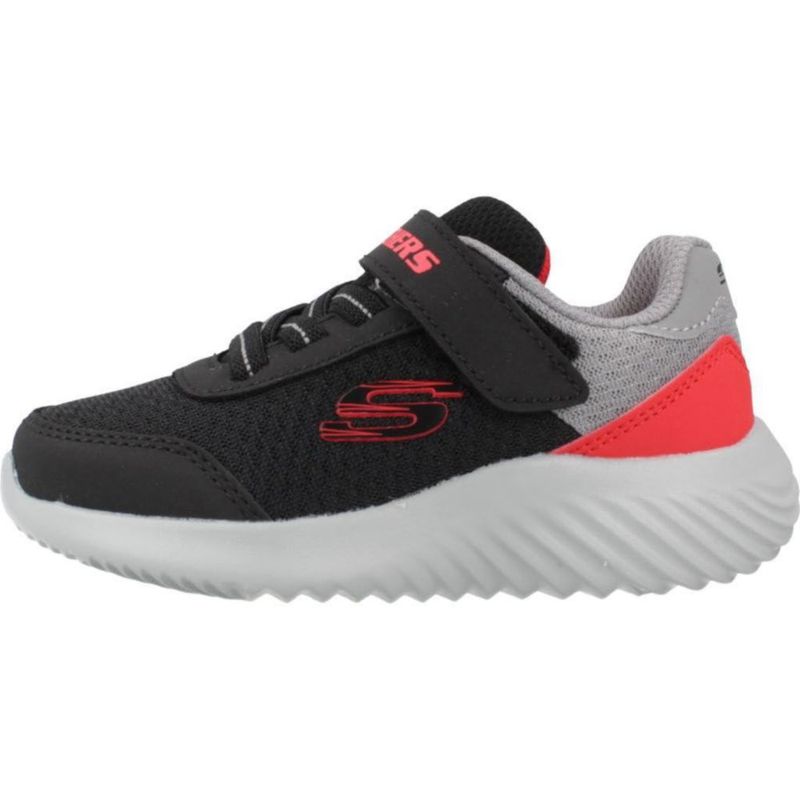 Zapatilla infantil Skechers Kids talla 10 negro/rojo