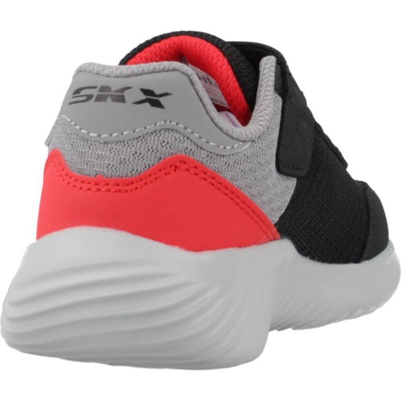 Zapatilla infantil Skechers Kids talla 10 negro/rojo