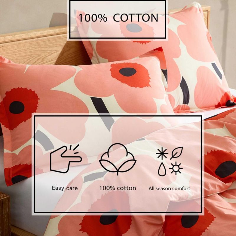 Funda Nórdica MARIMEKKO Queen 224x234 cm con Fundas de Almohada