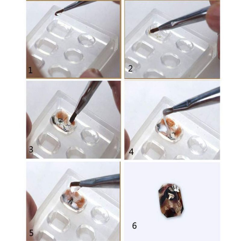 Kit de moldes de silicona A FEI 36 piezas para arte de uñas – hojas y flores