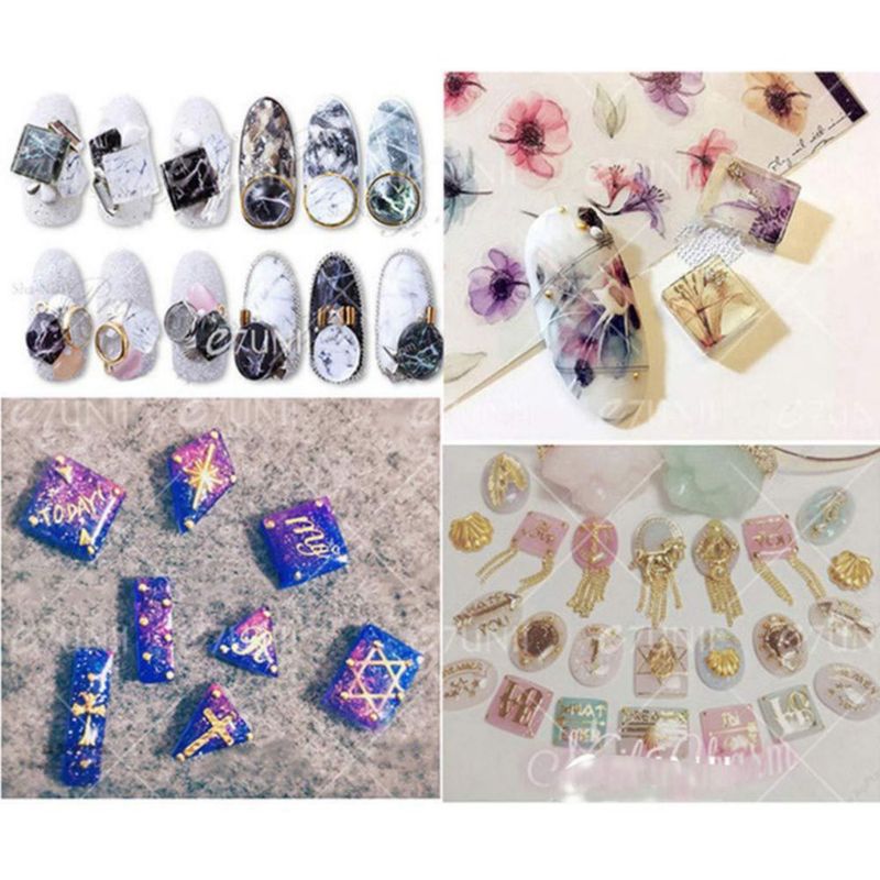 Kit de moldes de silicona A FEI 36 piezas para arte de uñas – hojas y flores
