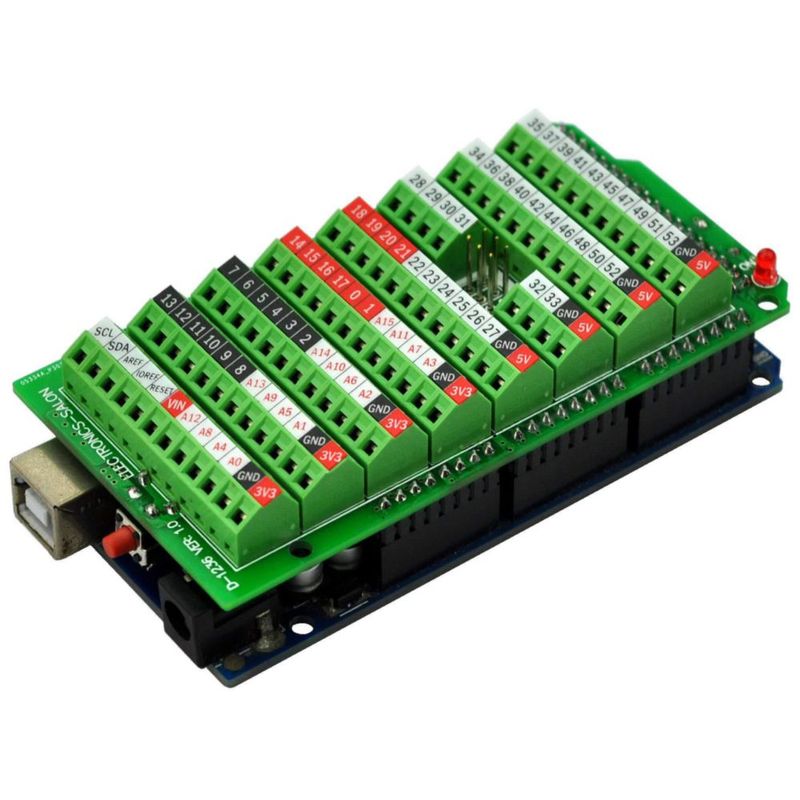 Bloque de Terminales Electrónicos-Salon para Arduino MEGA-2560