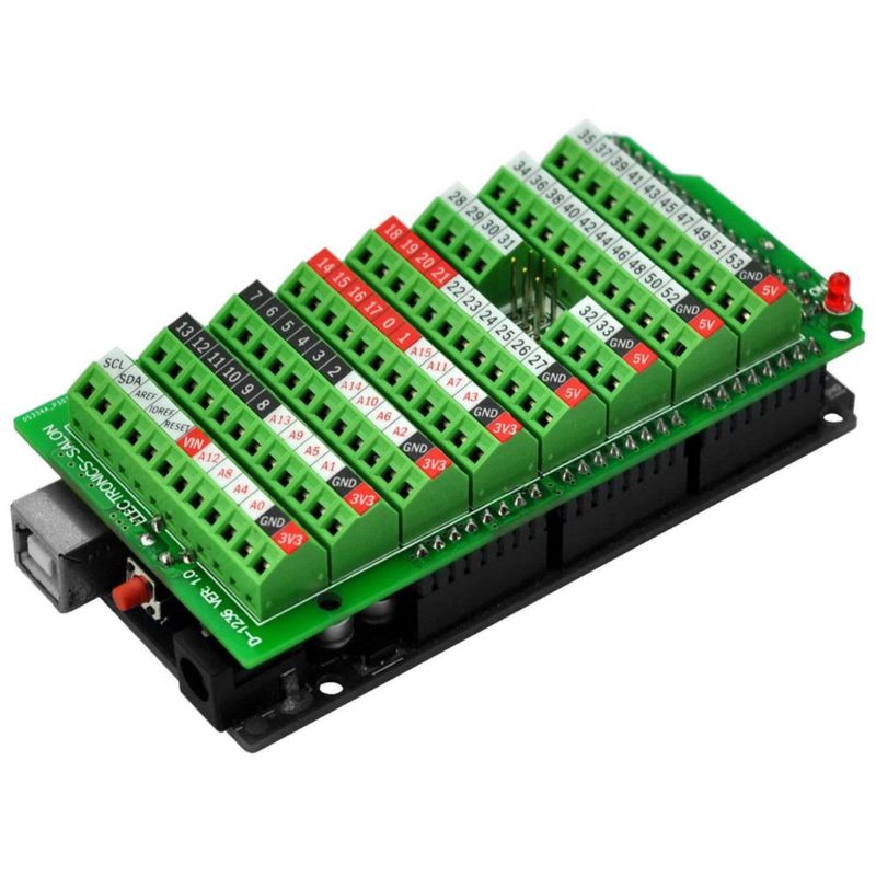 Bloque de Terminales Electrónicos-Salon para Arduino MEGA-2560