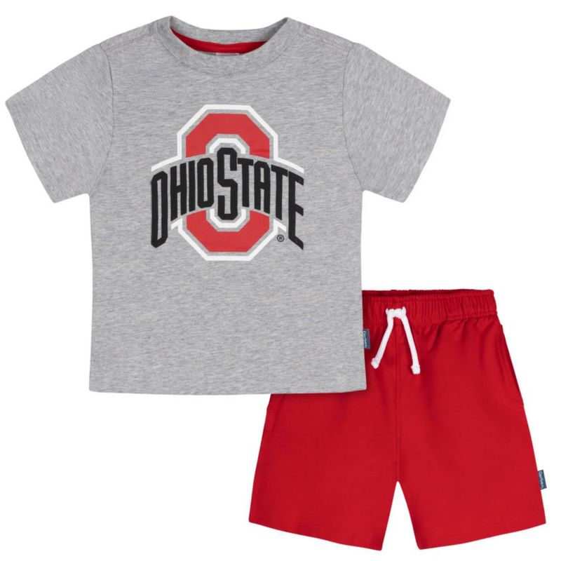 Conjunto Gerber Ohio State 4T para niño: camiseta y pantalón corto