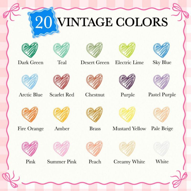 Marcadores de tiza Chalkola 1 mm 20 colores punta extra fina