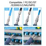 Sonda de fibra KOMSHINE KIP-600V 400X con pantalla LCD y 4000 mAh