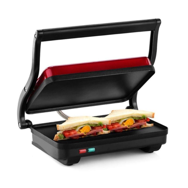 Sandwichera Eléctrica Holstein Housewares para 2 Rebanadas Roja