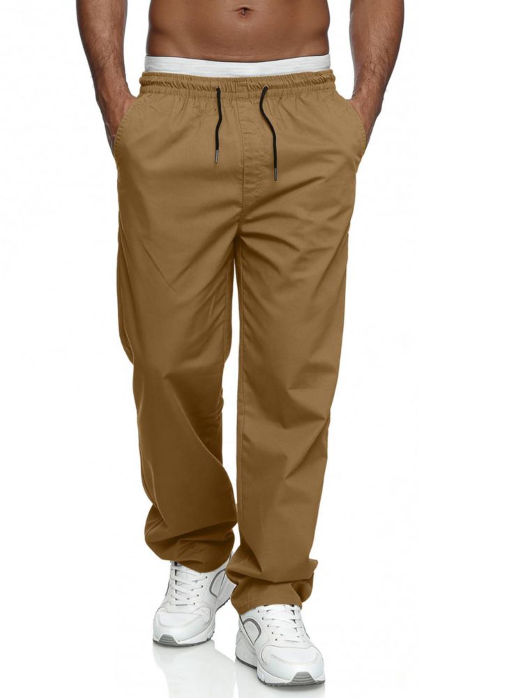 Comdecevis Pantalones Cargo Khaki Holgados Casual M (34)