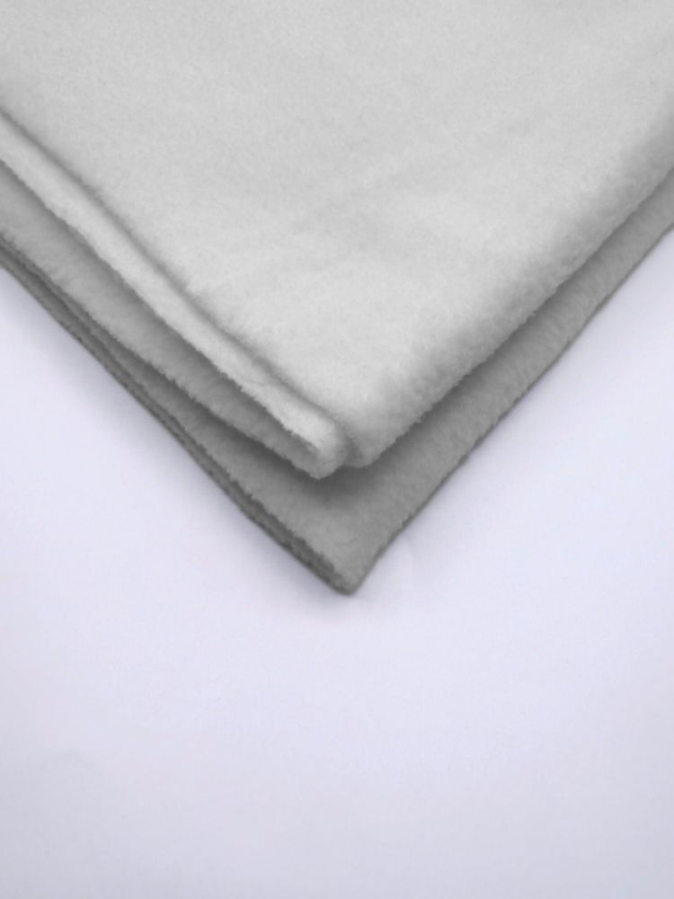 Tela forro polar EOVEA 152 cm blanco 1 yarda