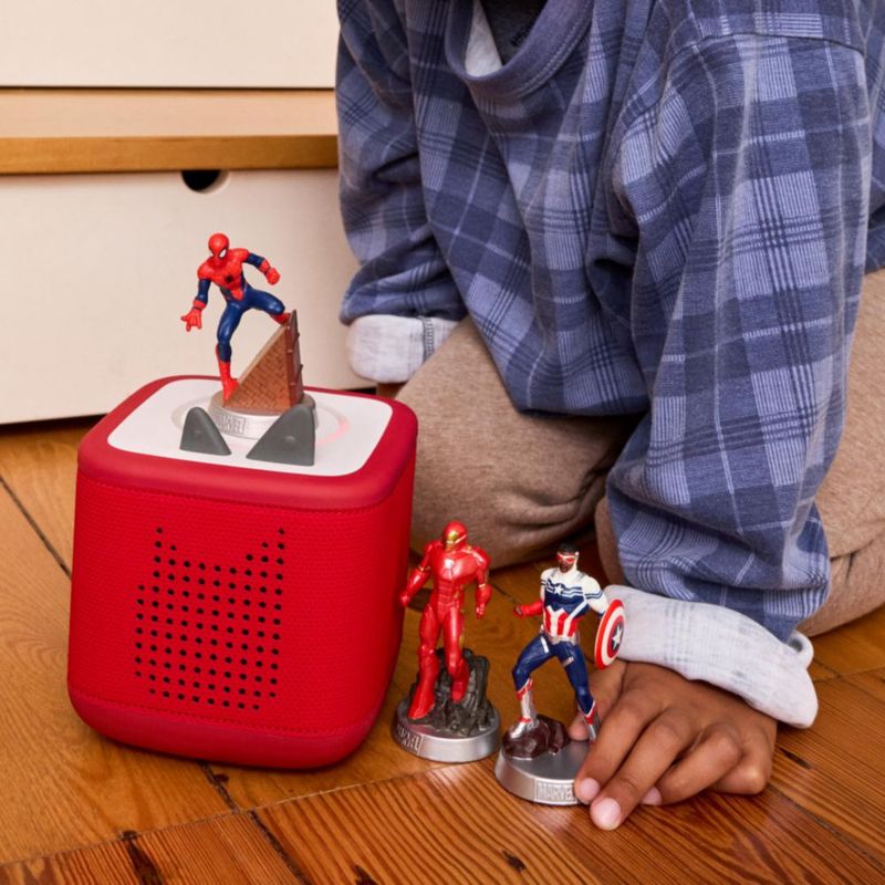 Figura de acción Tonies Marvel Pack de 3: Spider-Man Iron Man y Capitán América (Sam Wilson)