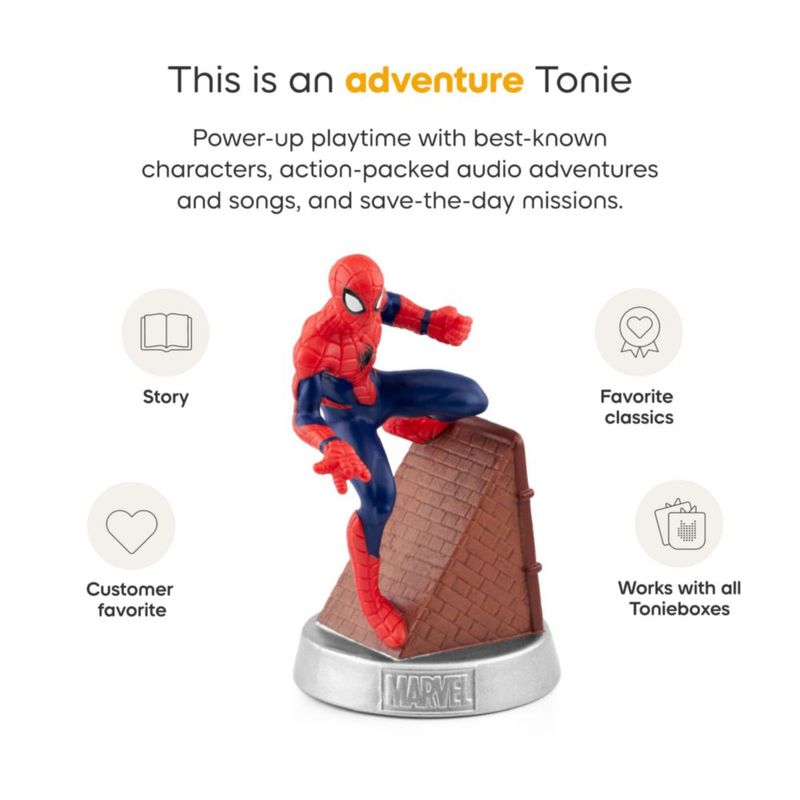 Figura de acción Tonies Marvel Pack de 3: Spider-Man Iron Man y Capitán América (Sam Wilson)