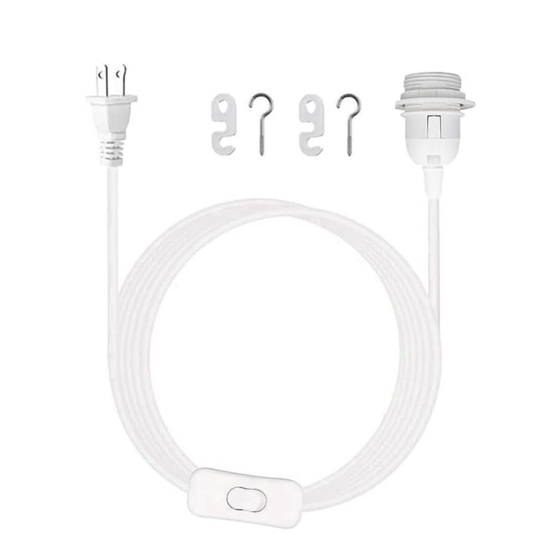 Cable de Luz Colgante Wuluretoos 5 m E26/E27 con Interruptor de Encendido/Apagado