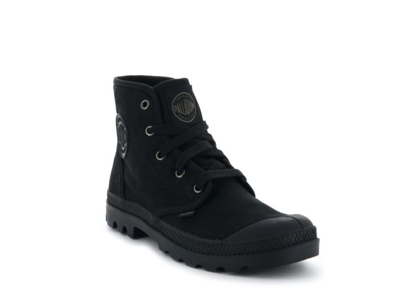 Botas Palladium Pampa Hi de Lona Vegana Negro 8 M