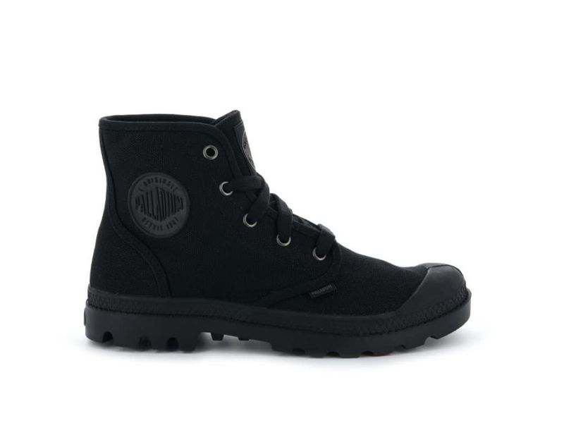 Botas Palladium Pampa Hi de Lona Vegana Negro 8 M